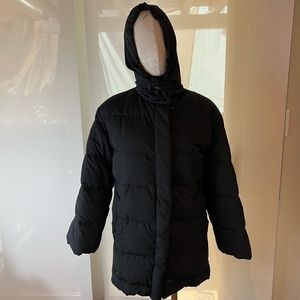 Black Down Filled Allegri Puffer Jacket, Made in Italy